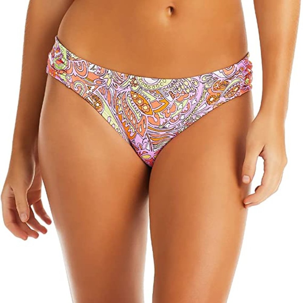Jessica Simpson Side Shirred Bikini Bottom